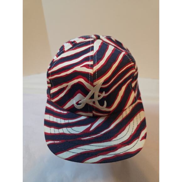 Vintage Twins Enterprise Atlanta Braves Hat Snapback Cap MLB 90s Navy A Logo USA - Picture 2 of 14